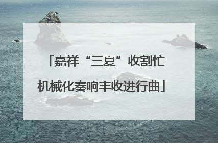 嘉祥“三夏”收割忙 机械化奏响丰收进行曲