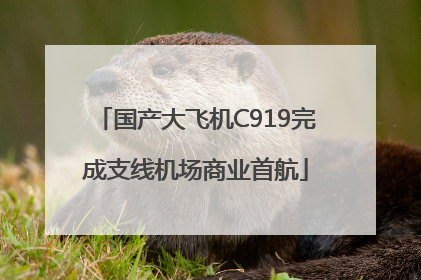 国产大飞机C919完成支线机场商业首航