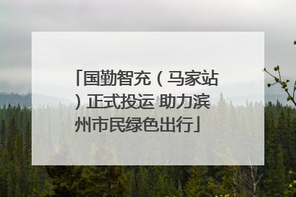 国勤智充（马家站）正式投运 助力滨州市民绿色出行