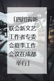 四川省新联会新文艺工作者专委会夏季工作会议在成都举行