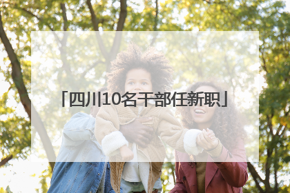 四川10名干部任新职