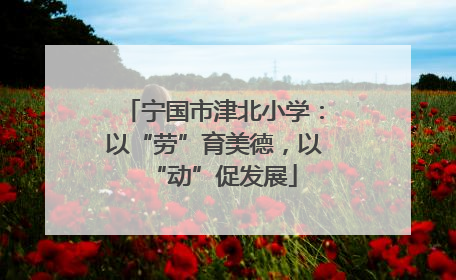 宁国市津北小学：以“劳”育美德，以“动”促发展