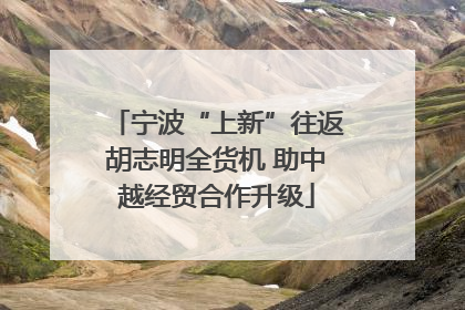 宁波“上新”往返胡志明全货机 助中越经贸合作升级