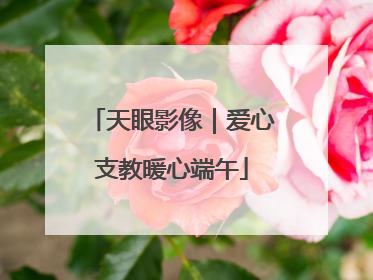 天眼影像｜爱心支教暖心端午