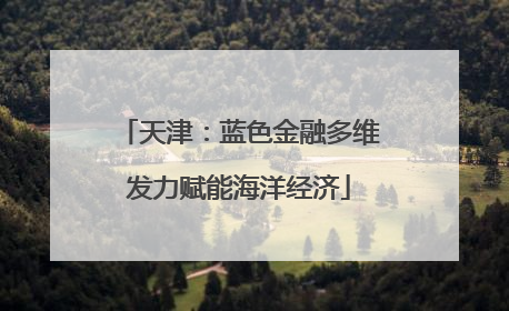 天津：蓝色金融多维发力赋能海洋经济