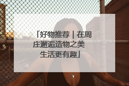 好物推荐｜在周庄邂逅造物之美 生活更有趣