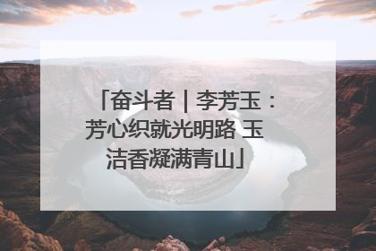 奋斗者｜李芳玉：芳心织就光明路 玉洁香凝满青山