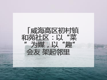 威海高区初村镇和苑社区：以“菜”为媒，以“趣”会友 架起邻里 “连心桥”