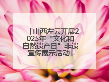 山西左云开展2025年“文化和自然遗产日”非遗宣传展示活动