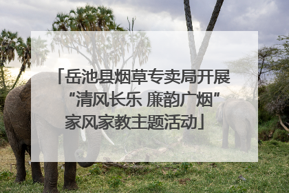 岳池县烟草专卖局开展“清风长乐 廉韵广烟”家风家教主题活动