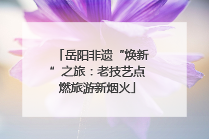 岳阳非遗“焕新”之旅：老技艺点燃旅游新烟火