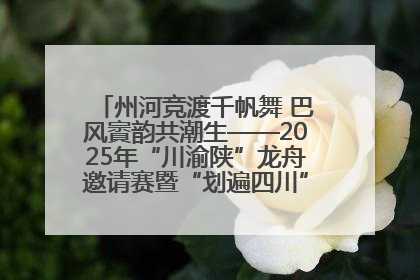 州河竞渡千帆舞 巴风賨韵共潮生——2025年“川渝陕”龙舟邀请赛暨“划遍四川”达川站圆满收官