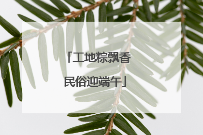 工地粽飘香 民俗迎端午