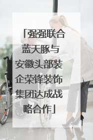 强强联合 蓝天豚与安徽头部装企荣锋装饰集团达成战略合作