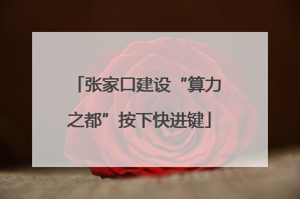 张家口建设“算力之都”按下快进键