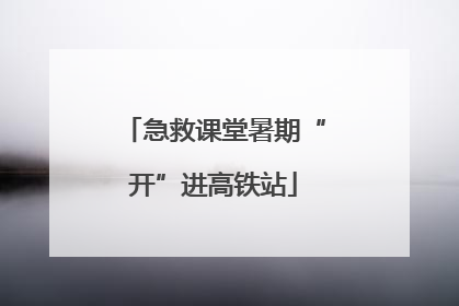 急救课堂暑期“开”进高铁站