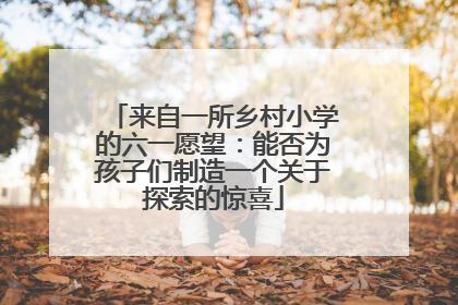 来自一所乡村小学的六一愿望：能否为孩子们制造一个关于探索的惊喜