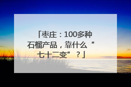 枣庄：100多种石榴产品，靠什么“七十二变”？