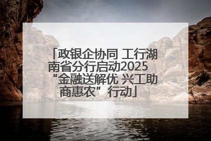 政银企协同 工行湖南省分行启动2025“金融送解优 兴工助商惠农”行动