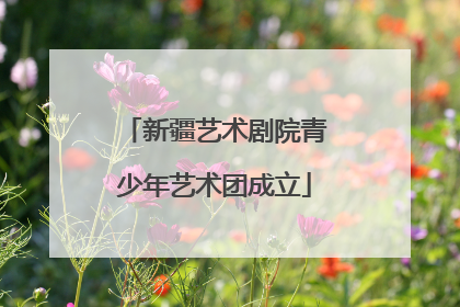 新疆艺术剧院青少年艺术团成立