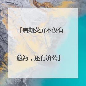 暑期荧屏不仅有藏海，还有济公