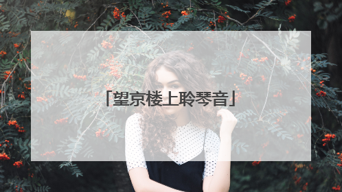 望京楼上聆琴音