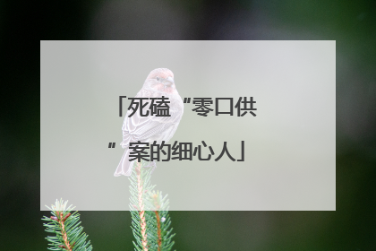 死磕“零口供”案的细心人