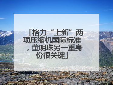 格力“上新”两项压缩机国际标准，董明珠另一重身份很关键