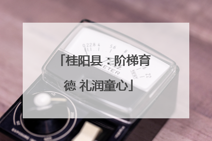 桂阳县：阶梯育德 礼润童心