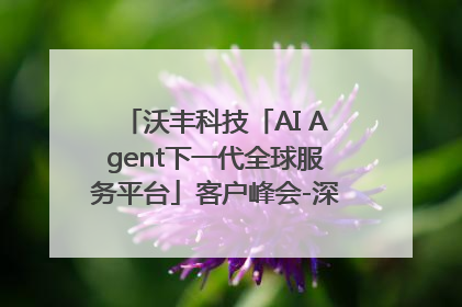 沃丰科技「AI Agent下一代全球服务平台」客户峰会-深圳站圆满落幕！