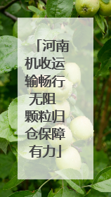 河南机收运输畅行无阻 颗粒归仓保障有力