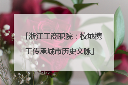浙江工商职院：校地携手传承城市历史文脉