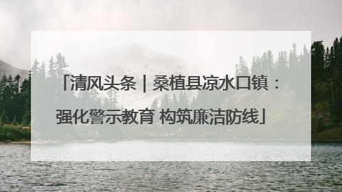 清风头条｜桑植县凉水口镇：强化警示教育 构筑廉洁防线