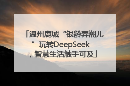温州鹿城“银龄弄潮儿”玩转DeepSeek，智慧生活触手可及