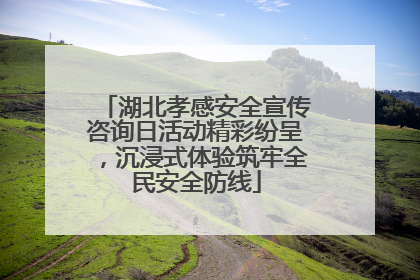湖北孝感安全宣传咨询日活动精彩纷呈，沉浸式体验筑牢全民安全防线