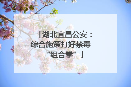 湖北宜昌公安：综合施策打好禁毒“组合拳”