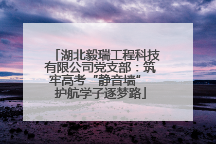 湖北毅瑞工程科技有限公司党支部：筑牢高考“静音墙” 护航学子逐梦路