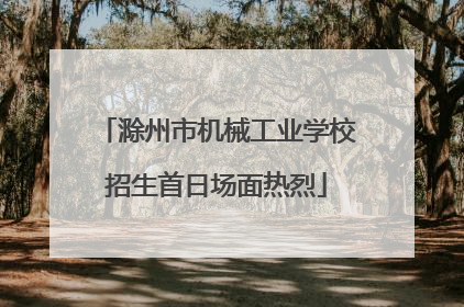 滁州市机械工业学校招生首日场面热烈