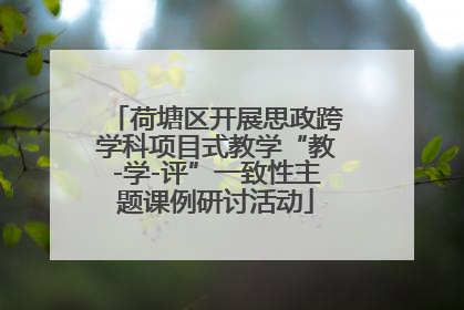 荷塘区开展思政跨学科项目式教学“教-学-评”一致性主题课例研讨活动