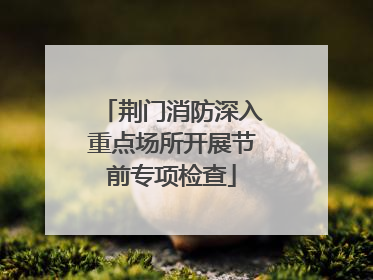 荆门消防深入重点场所开展节前专项检查