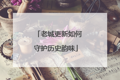 老城更新如何守护历史韵味