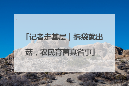 记者走基层｜拆袋就出菇，农民育菌真省事