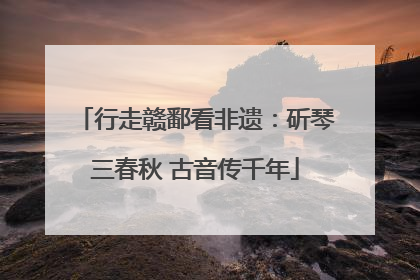 行走赣鄱看非遗：斫琴三春秋 古音传千年