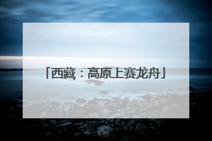 西藏：高原上赛龙舟