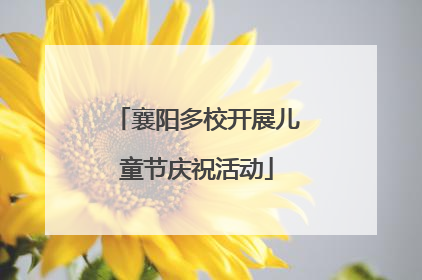 襄阳多校开展儿童节庆祝活动