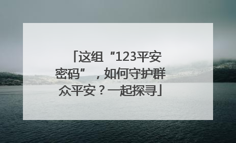 这组“123平安密码”，如何守护群众平安？一起探寻