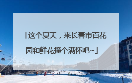 这个夏天，来长春市百花园和鲜花撞个满怀吧~