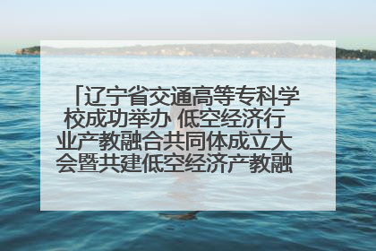 辽宁省交通高等专科学校成功举办 低空经济行业产教融合共同体成立大会暨共建低空经济产教融合新生态论坛