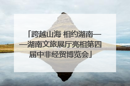 跨越山海 相约湖南——湖南文旅展厅亮相第四届中非经贸博览会