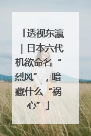 透视东瀛｜日本六代机欲命名“烈风”，暗藏什么“祸心”